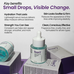 Base 9™ Face Serum-6 Peptides Anti Ageing Formula